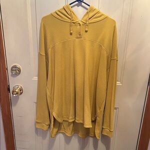 Time and Tru Yellow Hooded Tunic